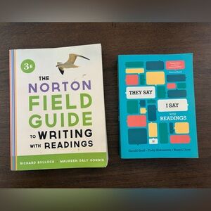 3rd Edition College Books - Norton Field Guide to Writing & They Say I Say